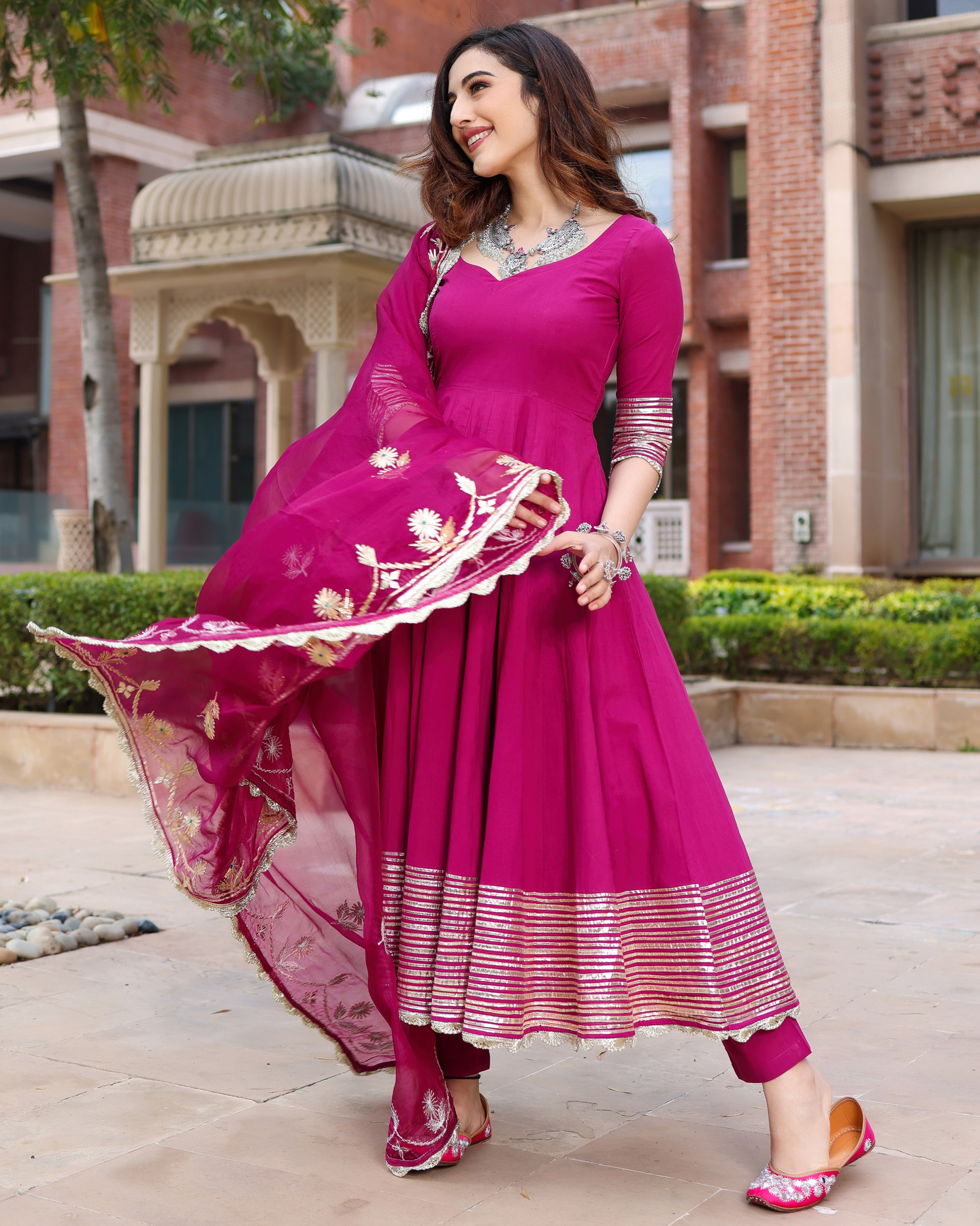 Designer Anarkali Suit With Dupatta