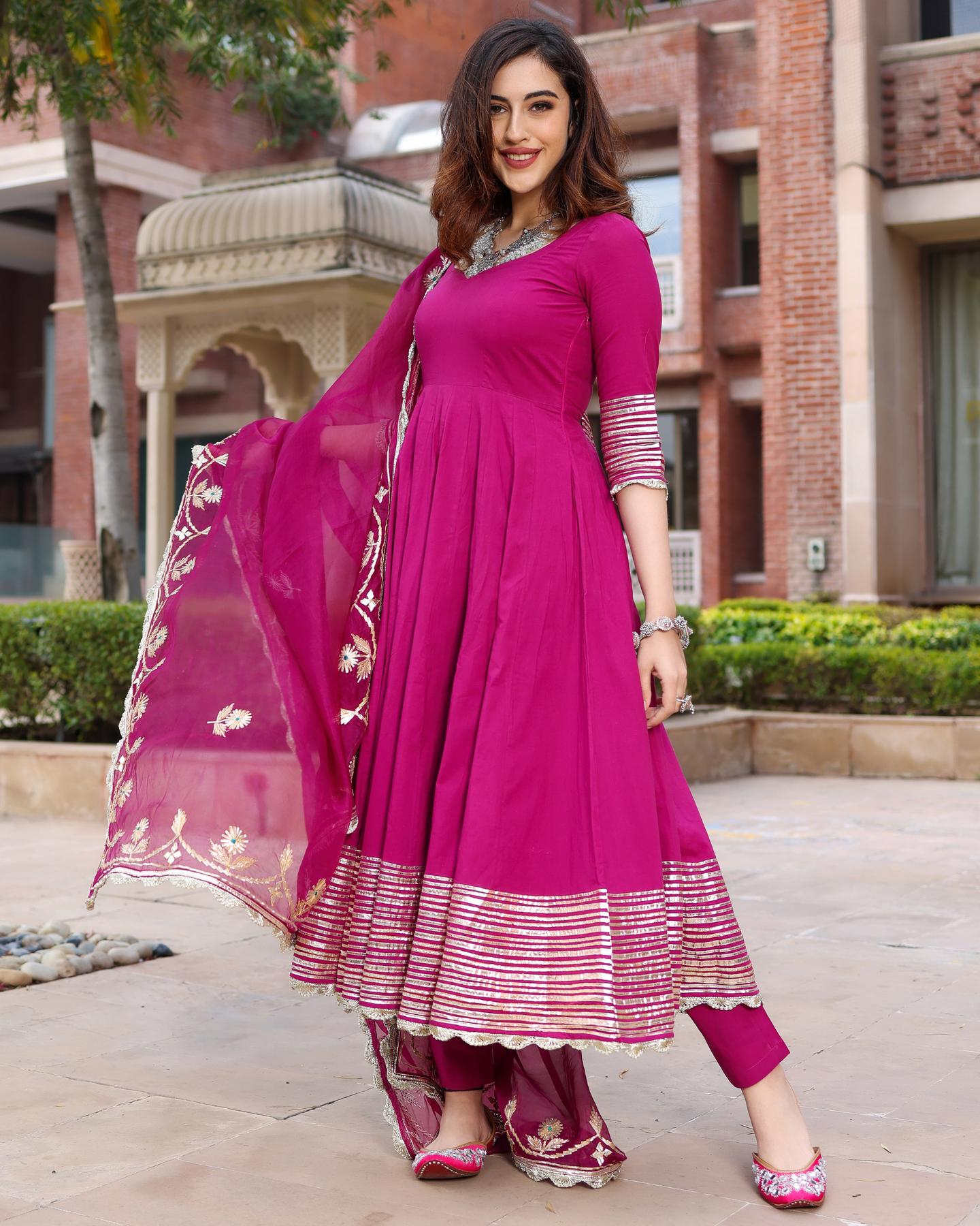 Designer Anarkali Suit With Dupatta