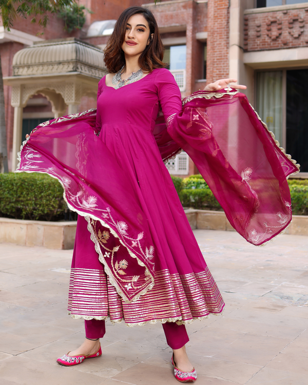 Designer Anarkali Suit With Dupatta