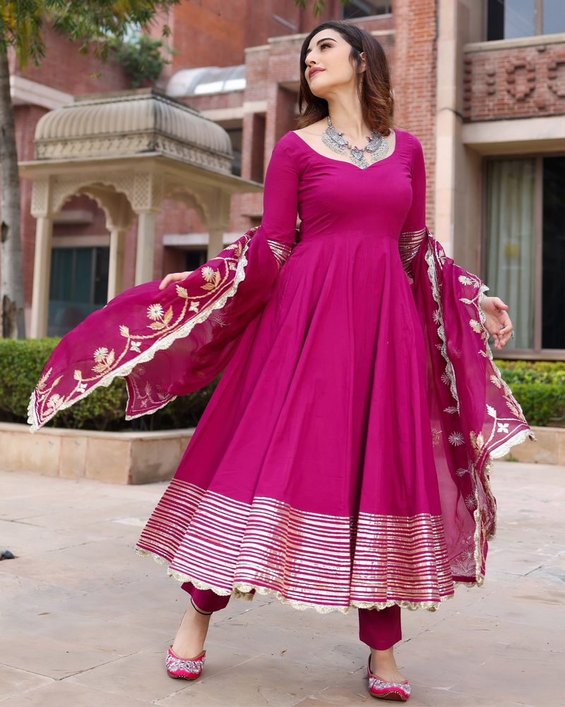 Designer Anarkali Suit With Dupatta