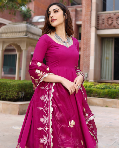 Designer Anarkali Suit With Dupatta