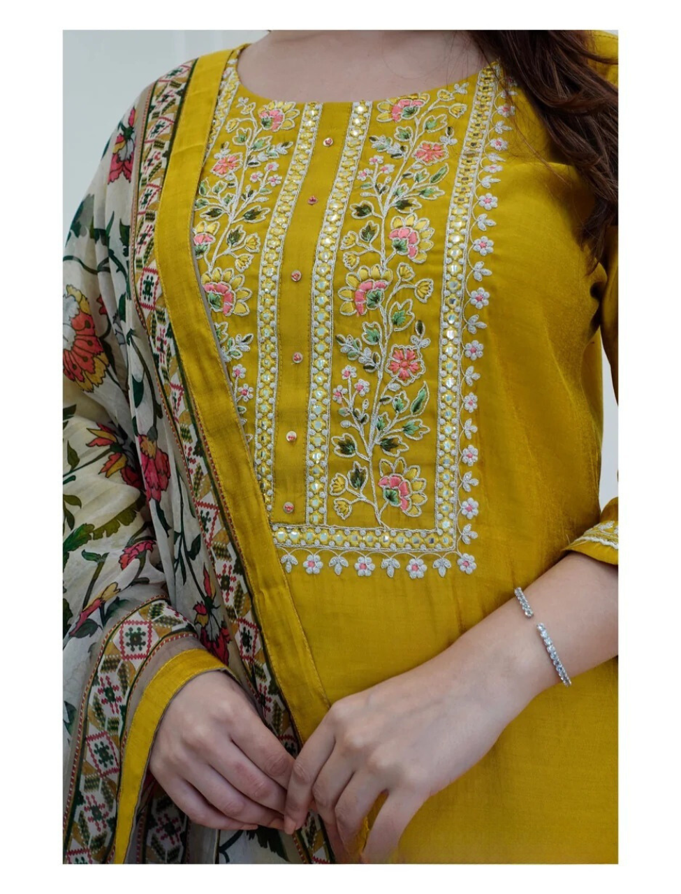 BEAUTIFUL MUSTARD YELLOW SUIT WITH DUPATTA