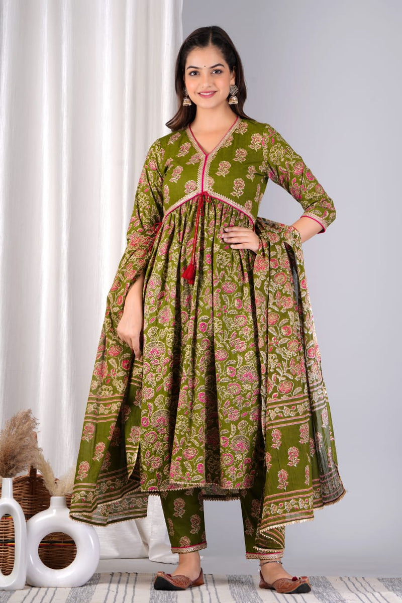 BEAUTIFUL JAAL PRINT SUIT WITH DUPATTA