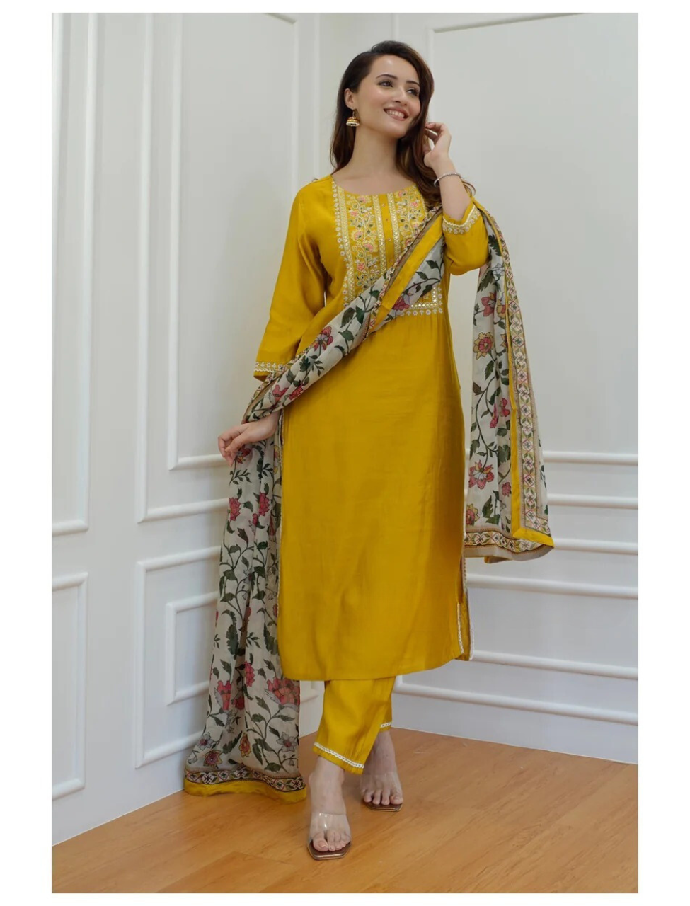 BEAUTIFUL MUSTARD YELLOW SUIT WITH DUPATTA