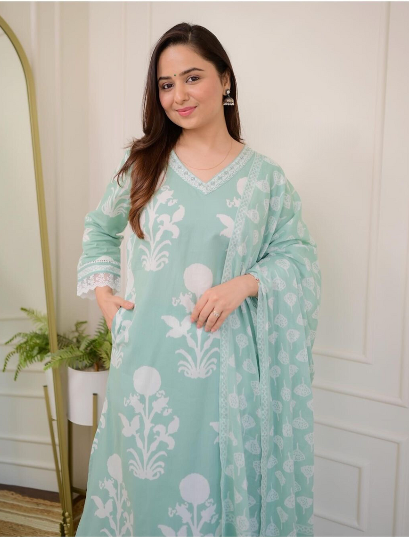 Elegant Lightweight Embroidered Suit With Dupatta