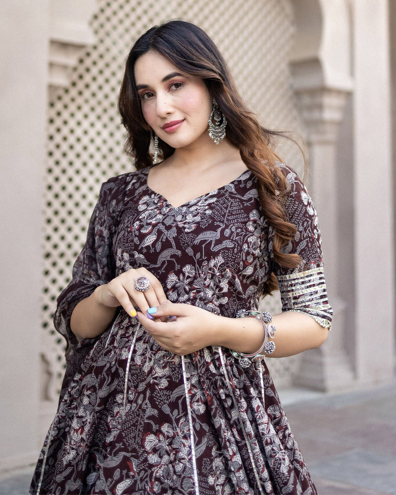 DESIGNER BLACK SHARARA SUIT WITH DUPATTA