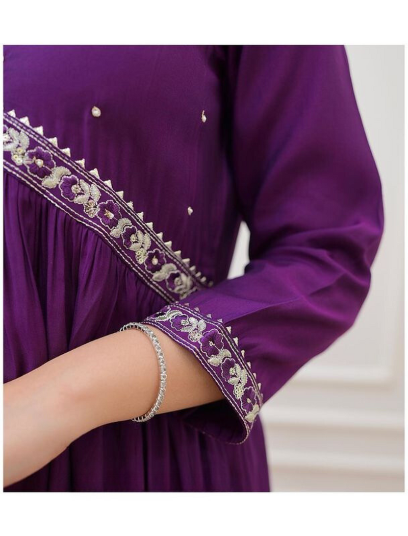 Elegant Traditional Suit With Dupatta