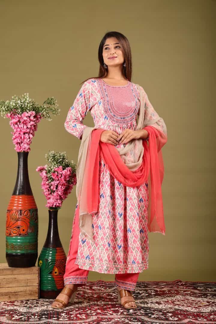 PROCION PRINT NAYRA CUT SUIT WITH DUPATTA