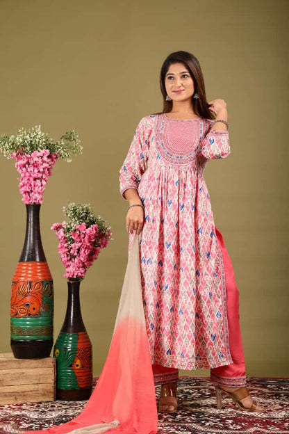 PROCION PRINT NAYRA CUT SUIT WITH DUPATTA