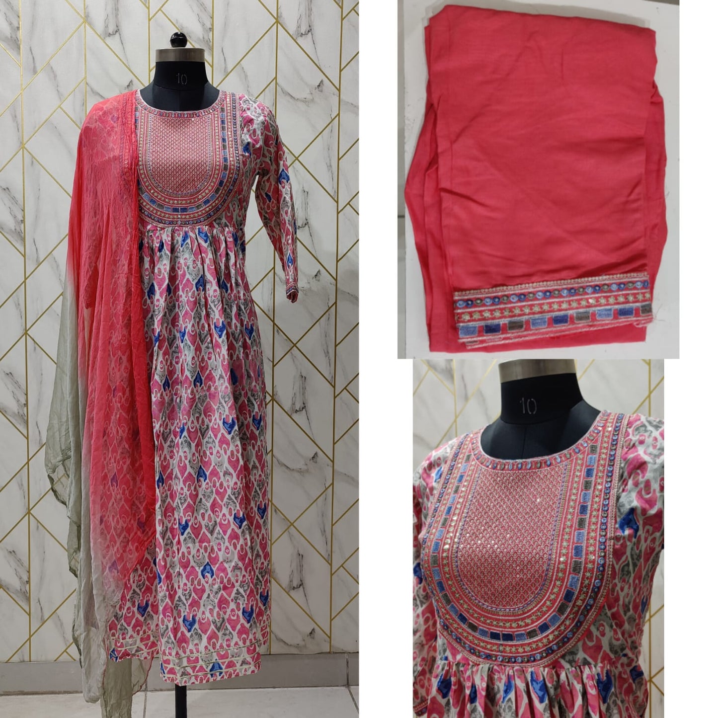 PROCION PRINT NAYRA CUT SUIT WITH DUPATTA