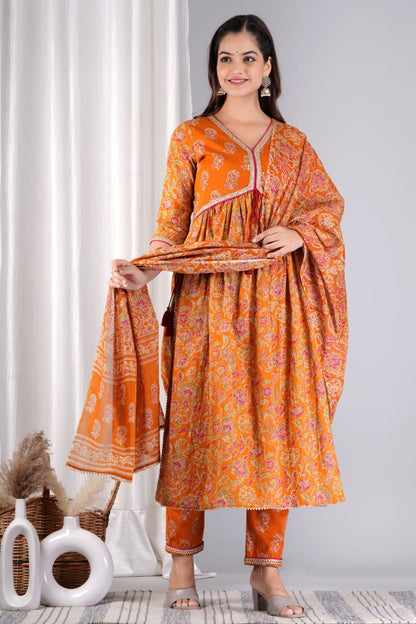 BEAUTIFUL JAAL PRINT SUIT WITH DUPATTA