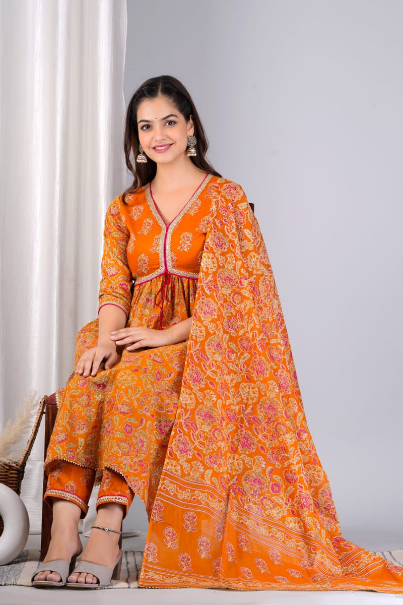 BEAUTIFUL JAAL PRINT SUIT WITH DUPATTA