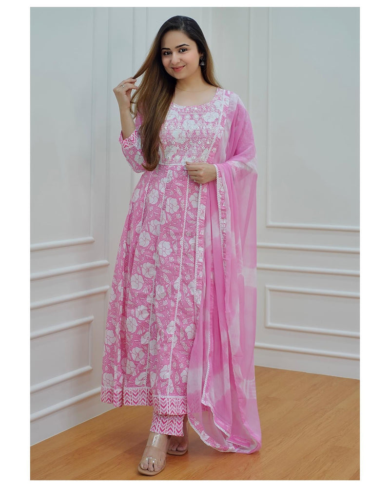 FULL FLAIR ANARKALI SUIT WITH DUPATTA