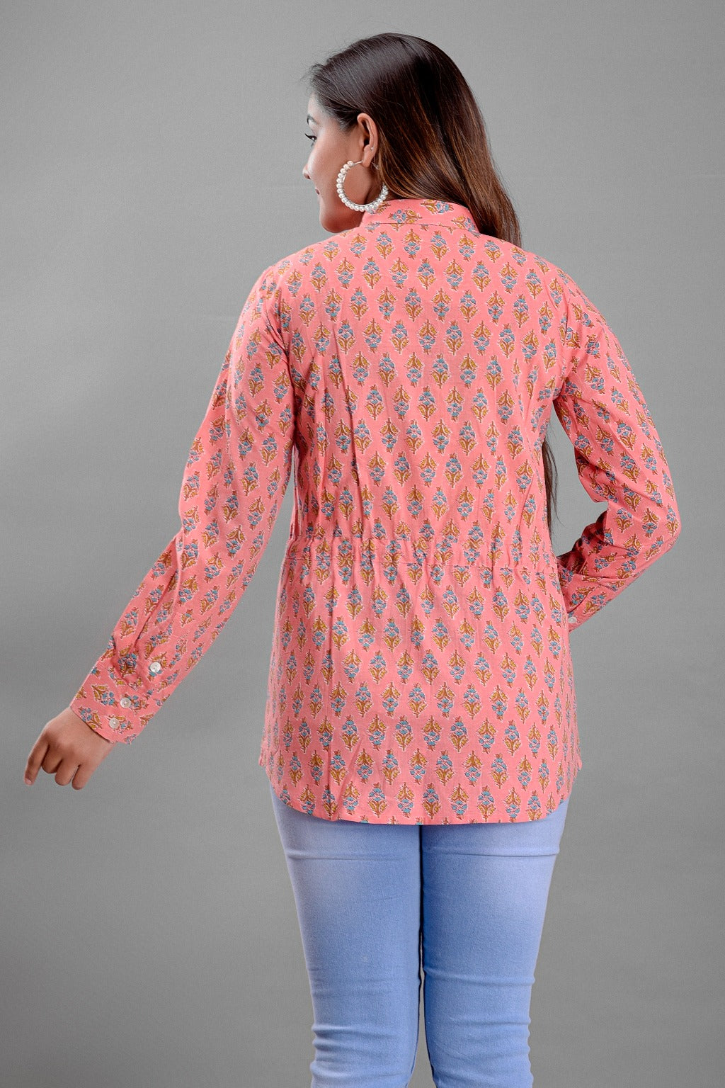 Ethnic Floral Printed Shirt