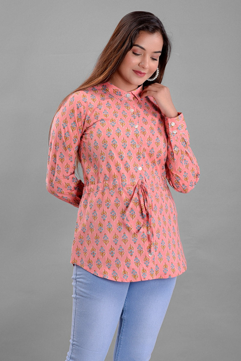 Ethnic Floral Printed Shirt