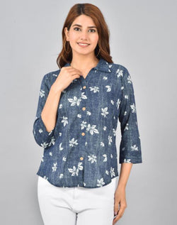 Premium Cotton Tops With Button On Front