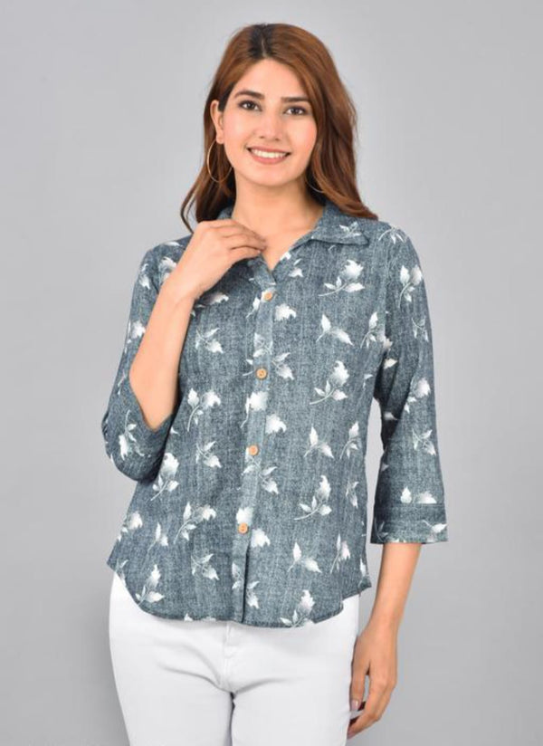 Premium Cotton Tops With Button On Front