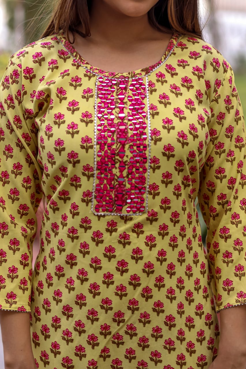 Beautiful Printed Frair Sharara Suit with Dupatta