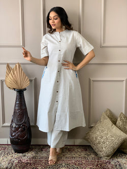 Casual Look Pure South Handwoven kurti with Plazo