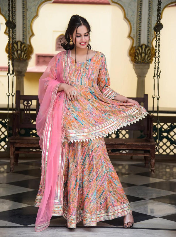 Designer Luxurious Maslen Suit Set With Dupatta