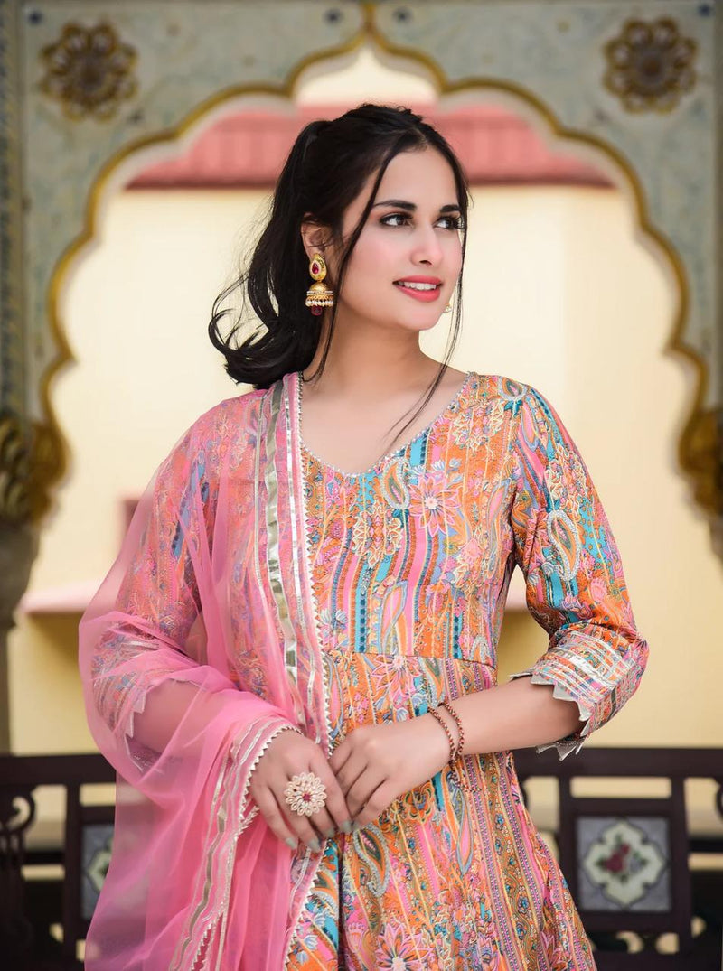 Designer Luxurious Maslen Suit Set With Dupatta