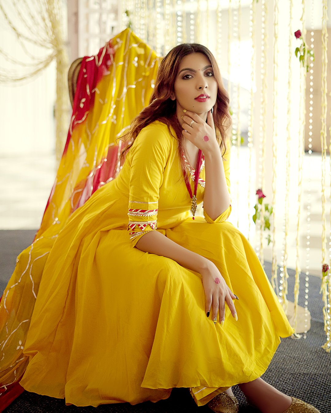 ROYAL YELLOW GOTAPATTI SUIT WITH DUPATTA