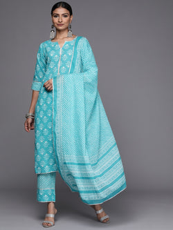 Beautiful Designer Kurti Pant Set With Dupatta