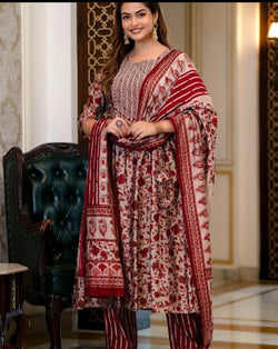 Beautiful Designer Aanarkali kurti with Dupatta