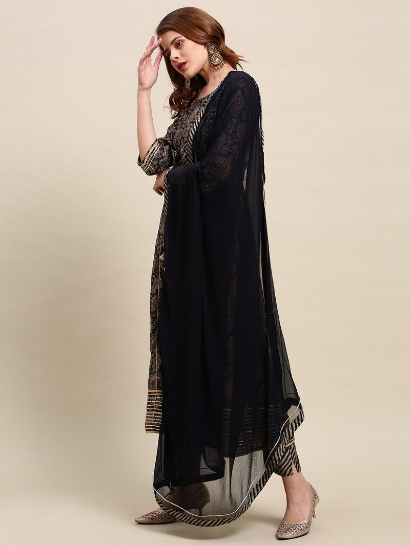 Beautiful Designer Aanarkali kurti with Dupatta