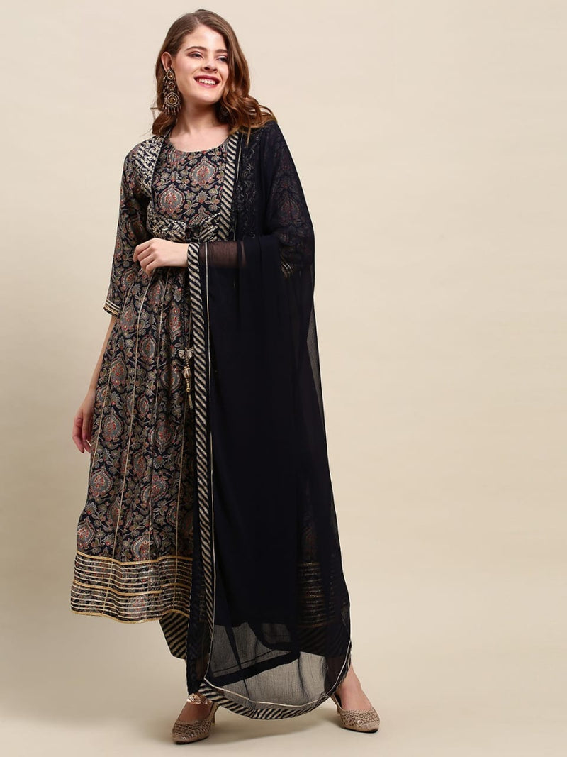 Beautiful Designer Aanarkali kurti with Dupatta