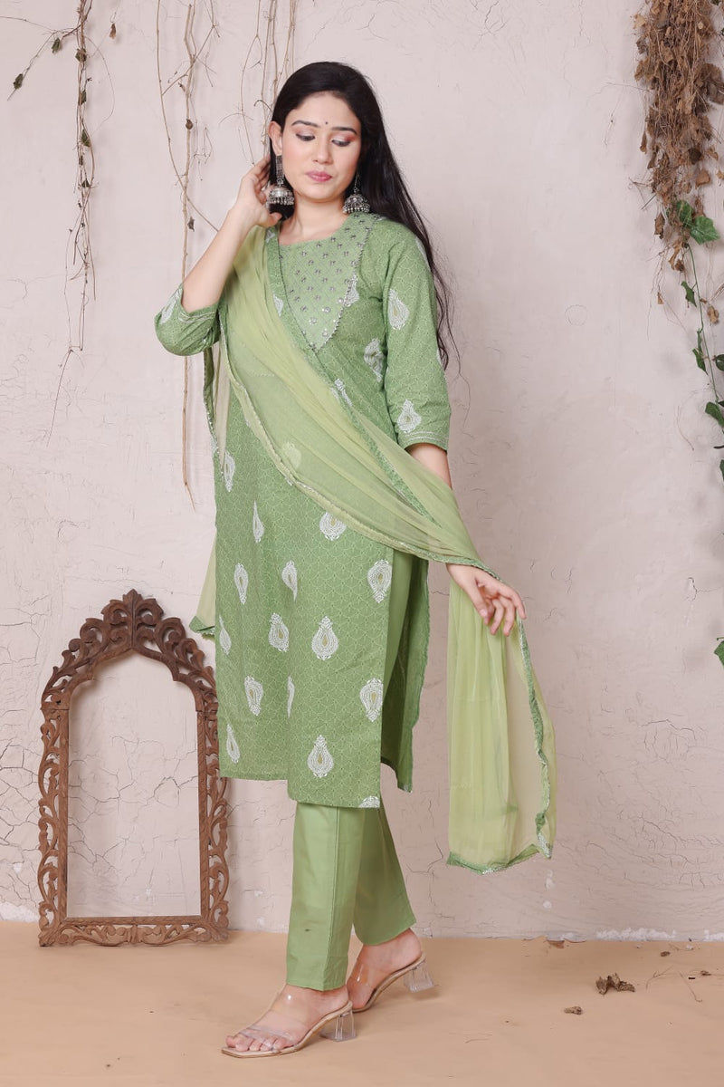 Beautiful Embroidery Suit with Dupatta