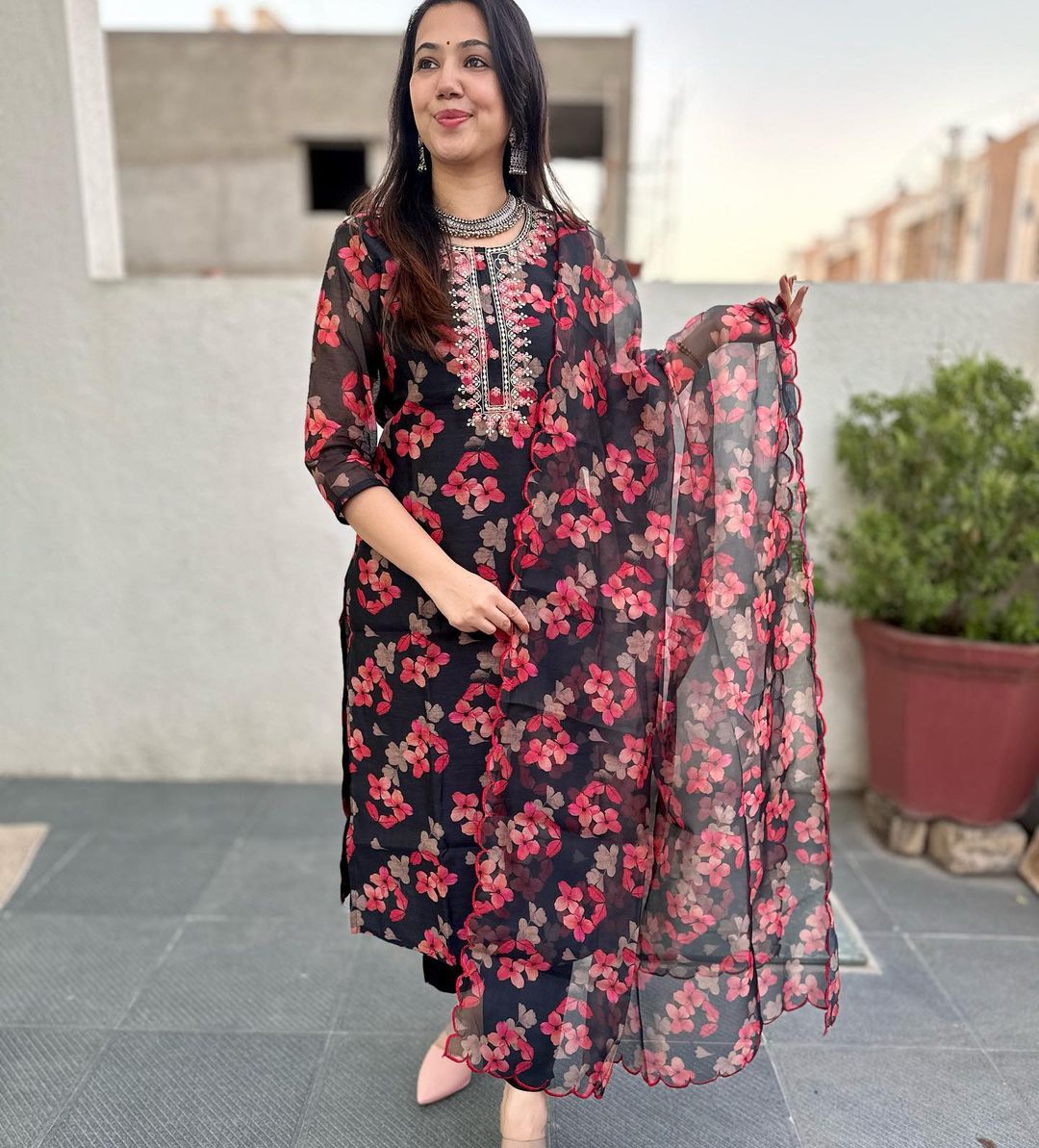 Beautiful Embroidered Suit and Dupatta