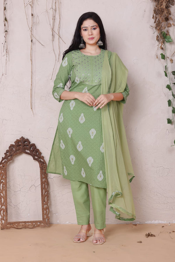 Beautiful Embroidery Suit with Dupatta