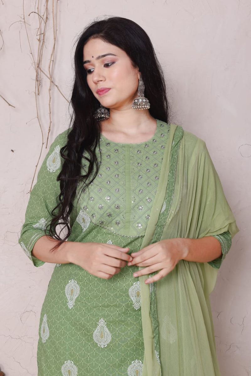 Beautiful Embroidery Suit with Dupatta