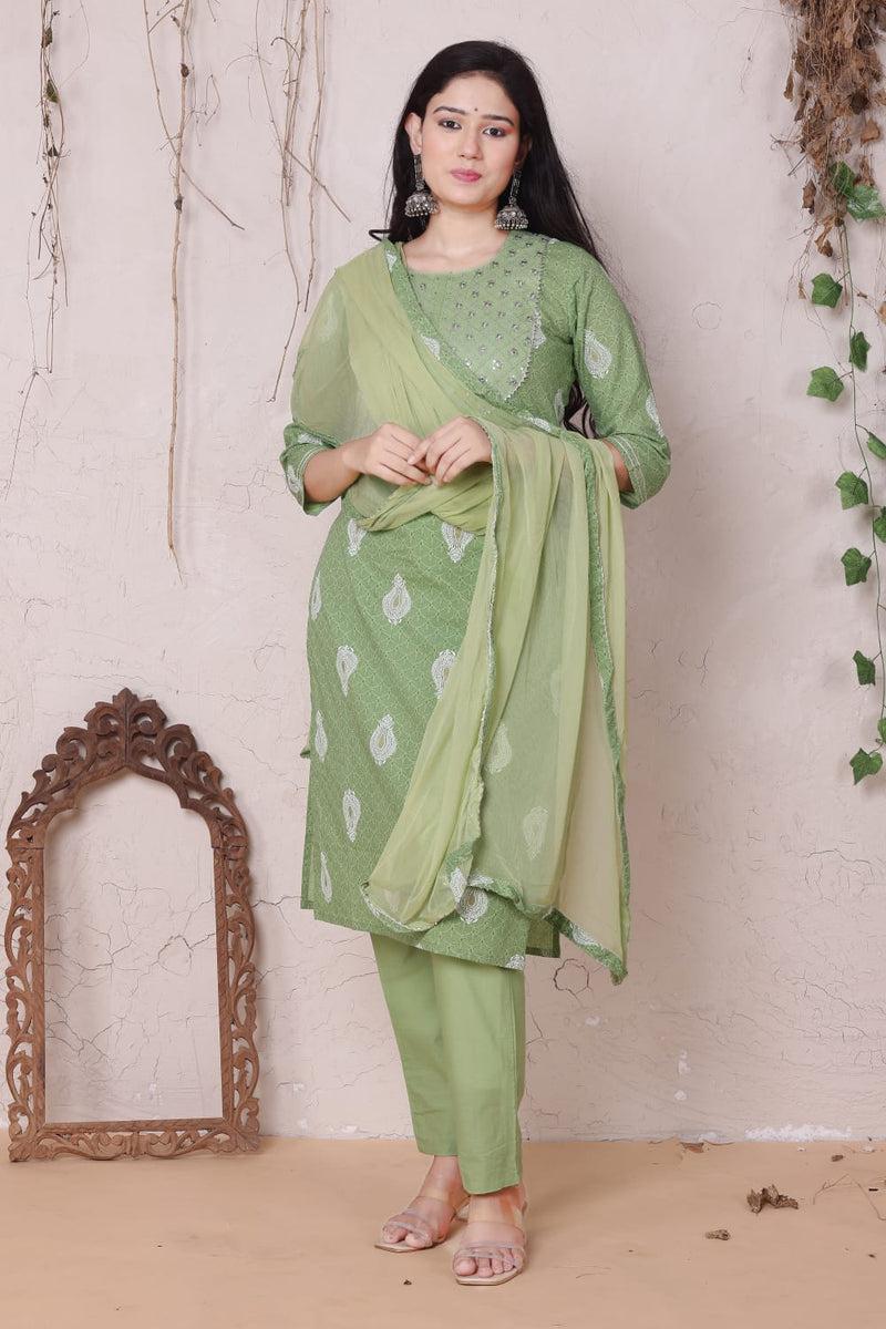 Beautiful Embroidery Suit with Dupatta