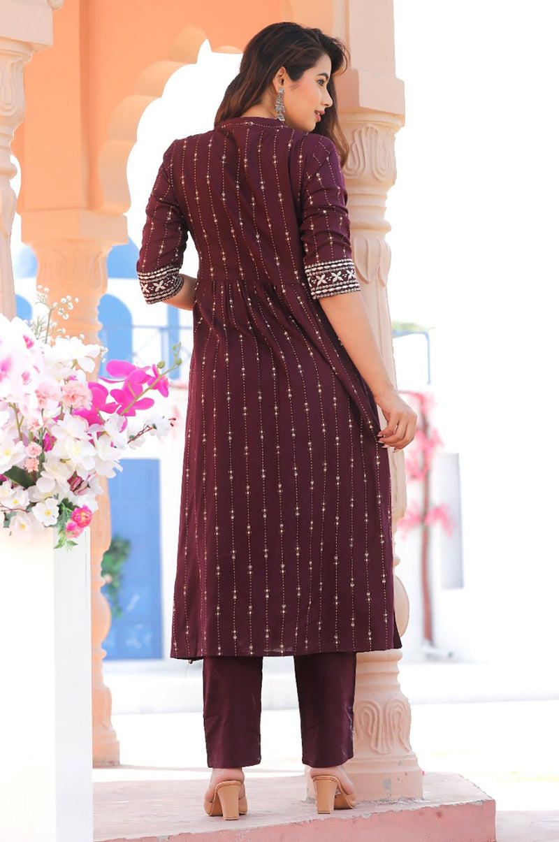 Premium Nayra Cut Kurti With Pant and Dupatta