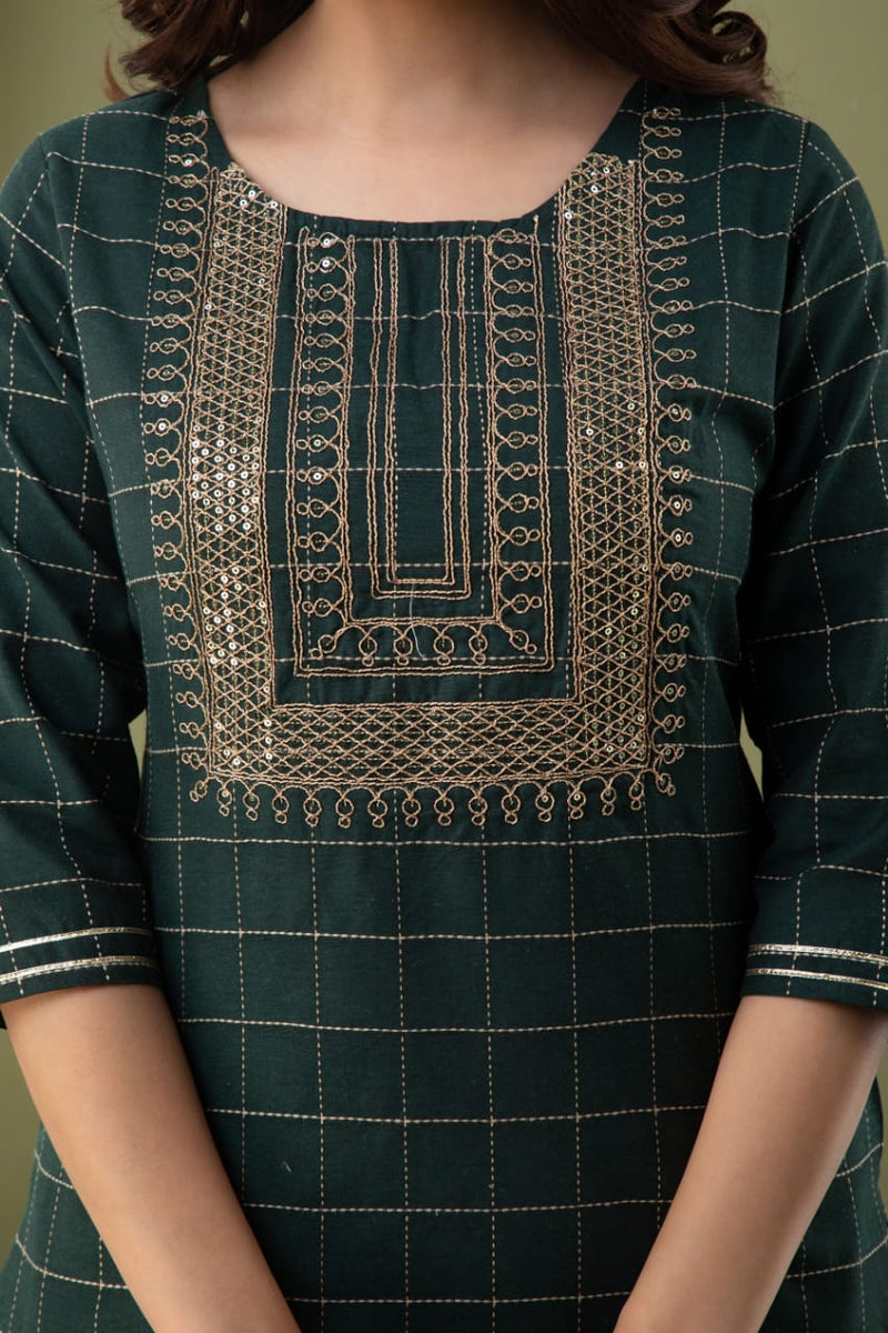 BEAUTIFUL EMBROIDERY KURTA WITH PANT