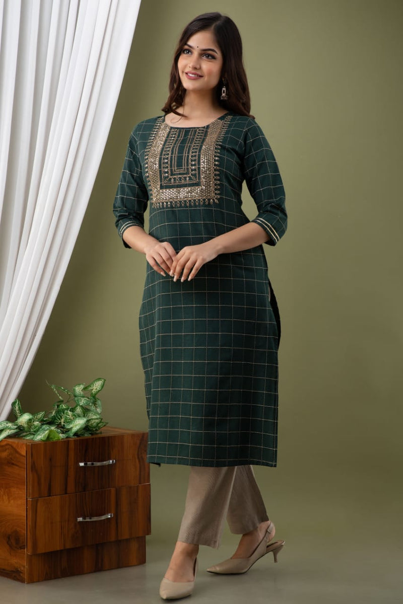 BEAUTIFUL EMBROIDERY KURTA WITH PANT