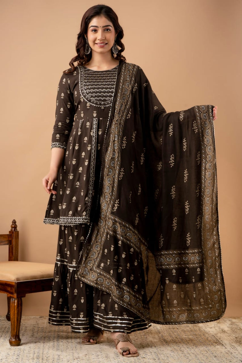 Premium Kurti Sharara with Dupatta