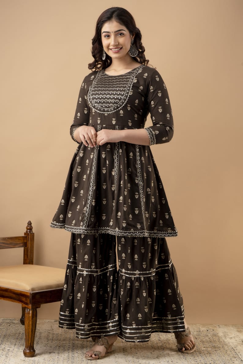 Premium Kurti Sharara with Dupatta