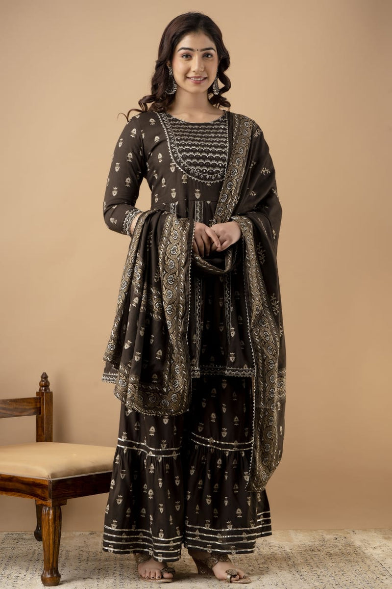 Premium Kurti Sharara with Dupatta