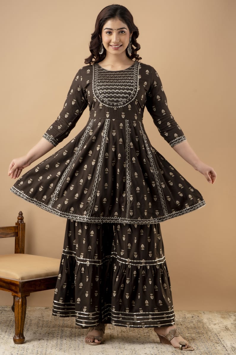 Premium Kurti Sharara with Dupatta