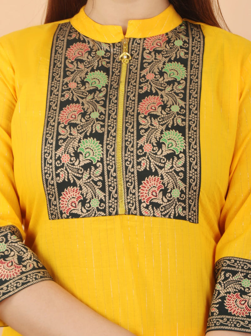 Designer Cotton Suit With Dupatta