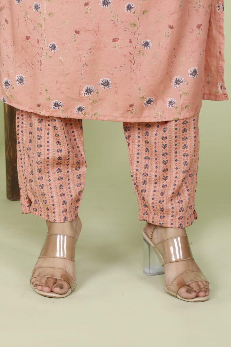 Beautiful Baby Pink Kurti set