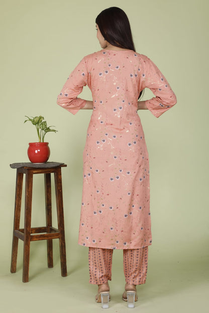 Beautiful Baby Pink Kurti set