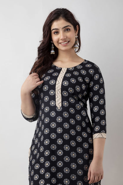 BEAUTIFUL PREMIUM QUALITY STRAIGHT KURTI WITH PANT