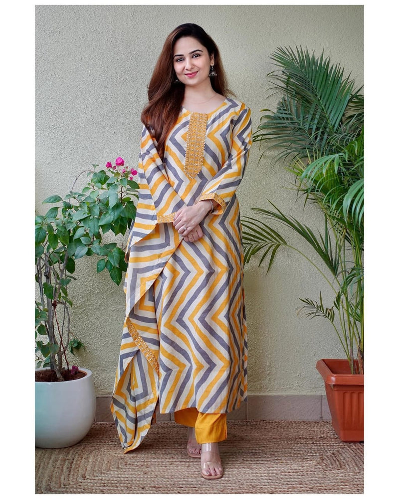 Beautiful Printed Suit with Dupatta