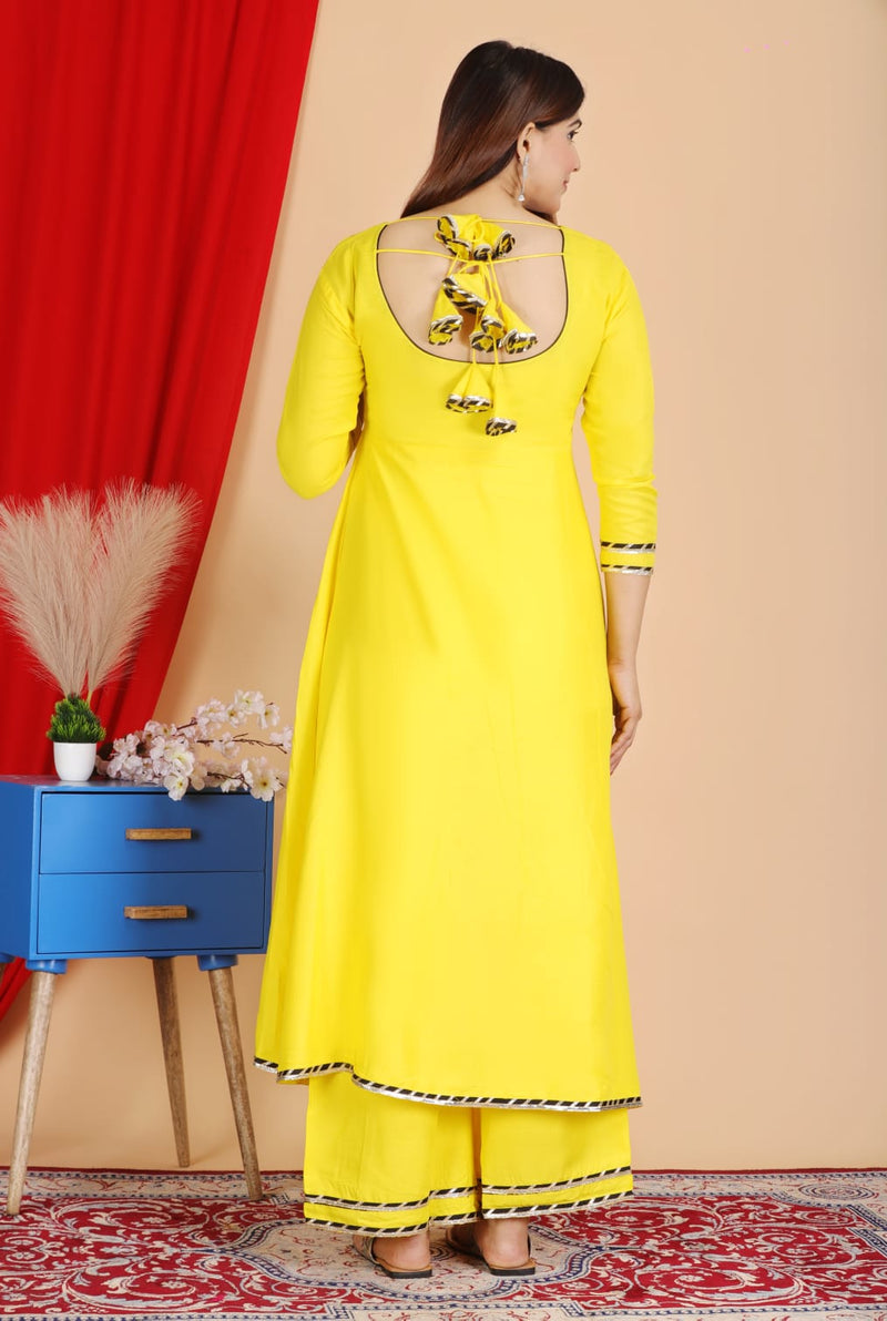 Reyon Embroidery kurti Set with deep back design