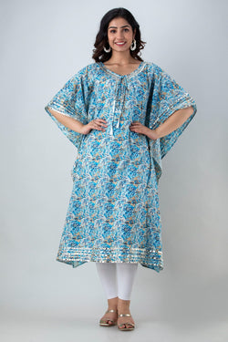 Beautiful cotton printed kaftan With gotta less