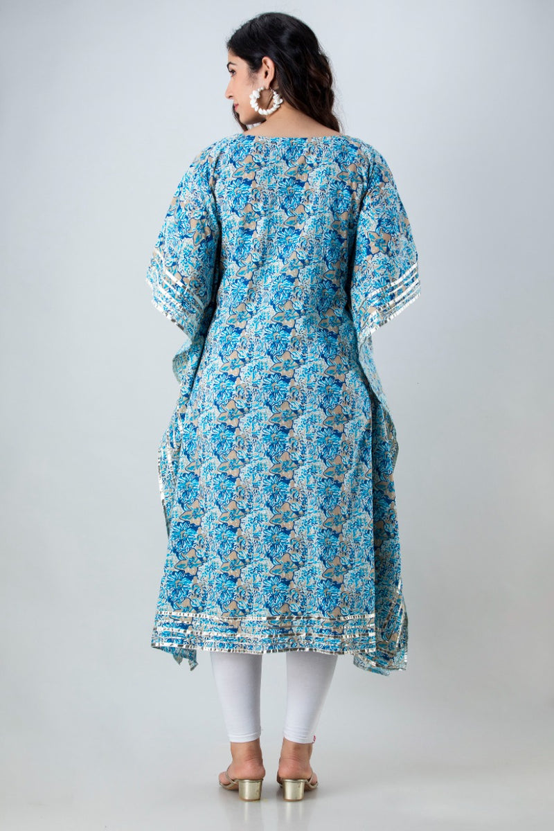 Beautiful cotton printed kaftan With gotta less